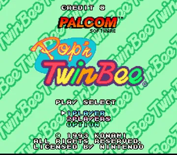 Pop'n TwinBee (Japan) screen shot title